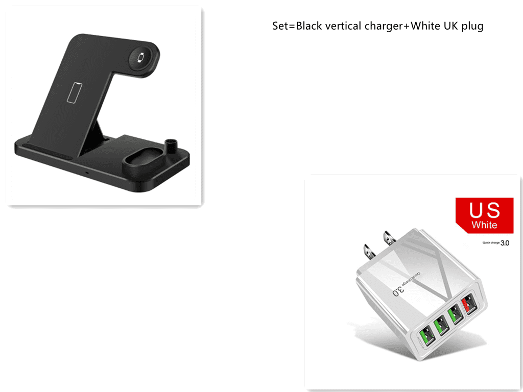 4 in 1 Wireless Charger Qi 10W Fast Charging -  My BrioTop