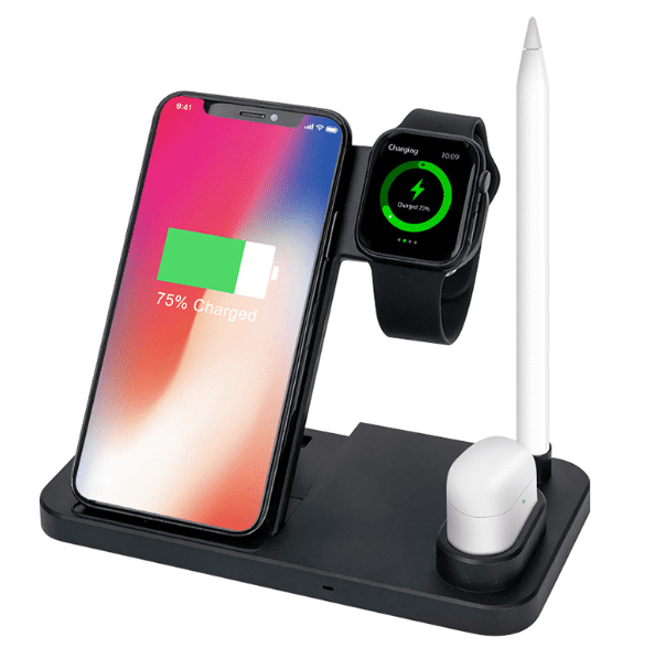 4 in 1 Wireless Charger Qi 10W Fast Charging -  My BrioTop