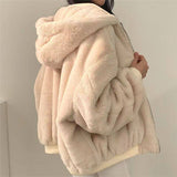 Winter Fleece Fluffy Thick Warm Fuzzy Plush Zipper Jacket -  My BrioTop